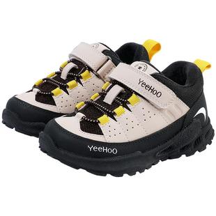 英氏童鞋儿童运动鞋冬季新款户外男童棉鞋女童登山鞋保暖宝宝鞋子