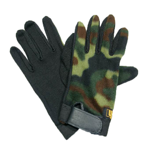 户外MH胶粒防滑抓绒全指手套秋冬薄款轻便摇粒绒保暖骑行旅行男女