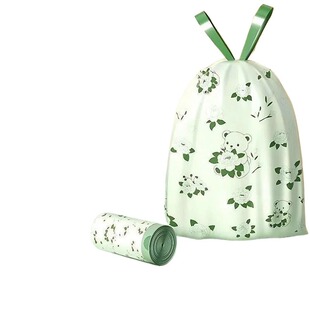 山茶花香味垃圾袋家用加厚款手提式抽绳免撕塑料袋厨房实惠装特厚