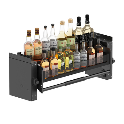 吊柜升降拉篮单层下拉式置物架