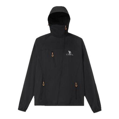 骆驼女装原纱防晒衣2025夏新款轻薄防泼水户外连帽凉感透气防晒服