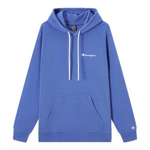 Champion冠军卫衣女2025秋新款胶印草写LOGO情侣连帽上衣男多巴胺