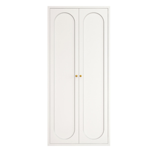 新款法式轻奢衣柜家用卧室现代简约钢制储物收纳柜子组合大衣橱