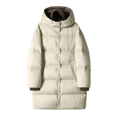 羽绒服女中长款加厚连帽2025新款