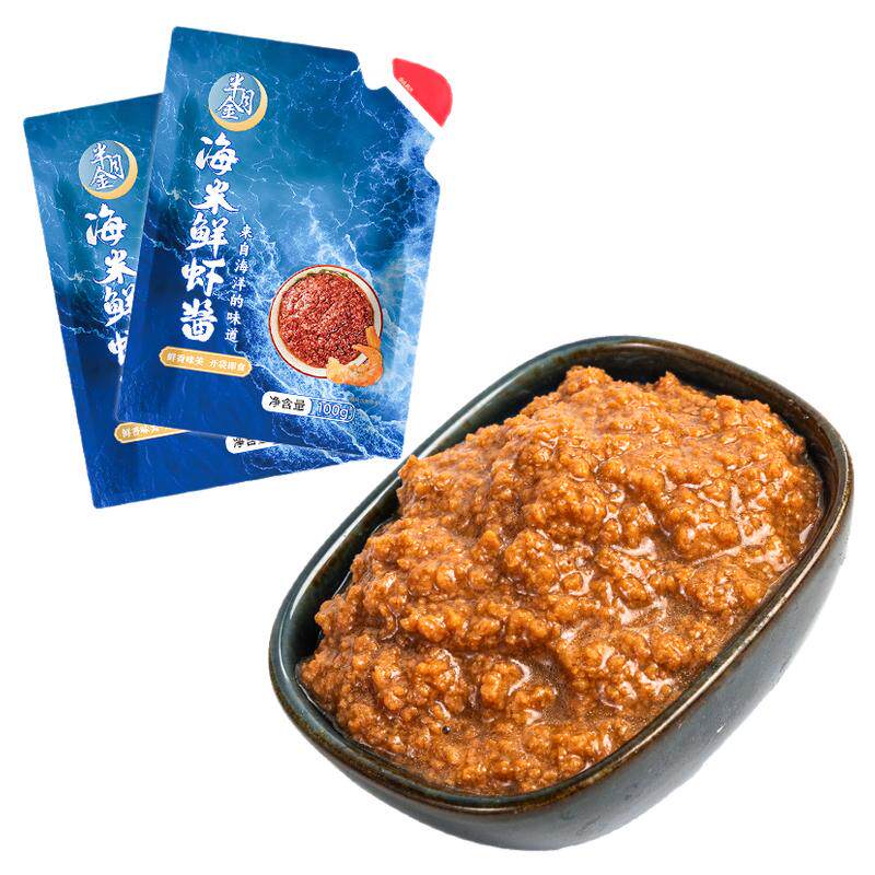 大连正宗鲜虾酱特产级海鲜味开袋即食下饭酱虾怪酱蜢虾酱大连虾酱