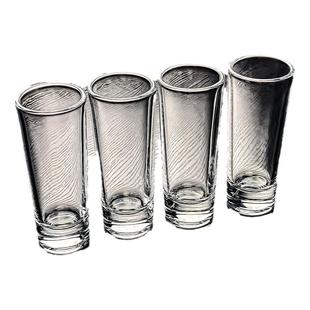 玻璃一两小酒杯白酒杯子弹杯子高级感轻奢高档直筒细长长条细高