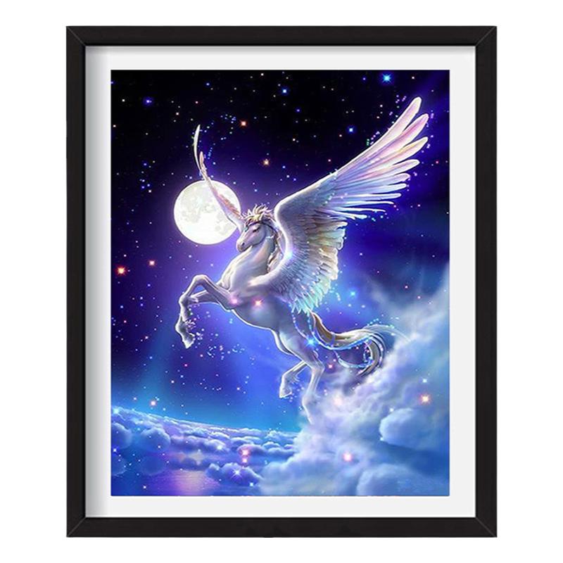 独角兽钻石画天马梦幻卧室高颜值