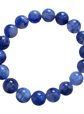 天然蓝绿色莫奈油画手链双色水晶