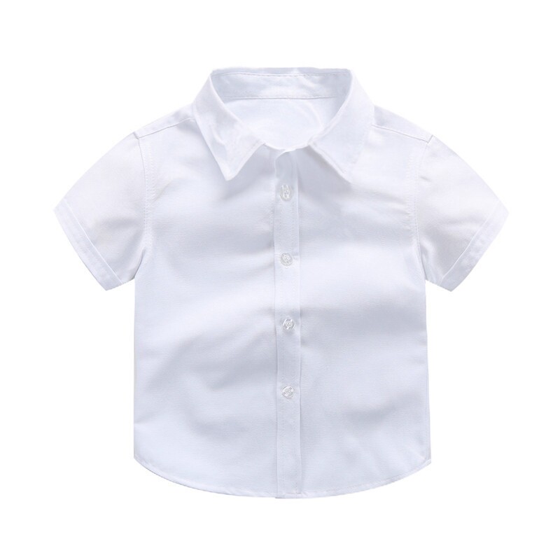 男童表演服套装儿童短袖白色衬衫黑色长裤背带中小学幼儿园演出服