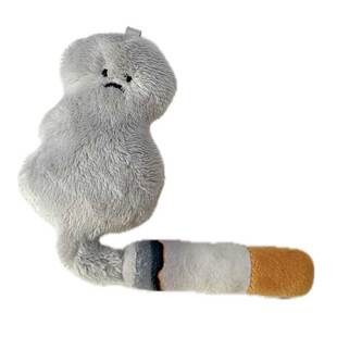 sadtime毛绒烟解压玩偶创意摆件包挂冰箱贴小众礼物打工人情绪伴