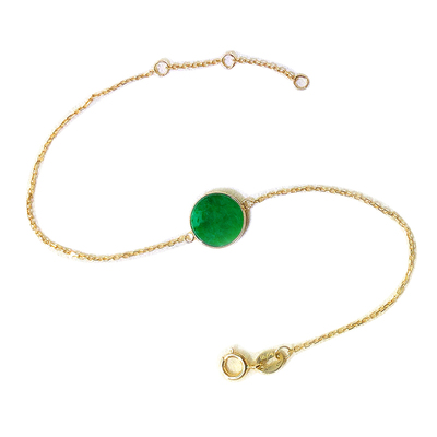 圆牌圆形18k金定制平安无事牌