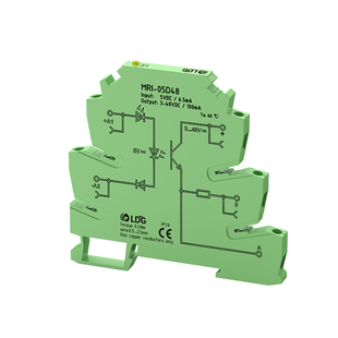 MRI-05D48高低电平触发PLC输入固态光耦耦合隔离继电器模块5VDC