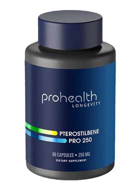 ProHealth Pterostilbene Pro反式紫檀芪健康老龄化心脑细胞60粒