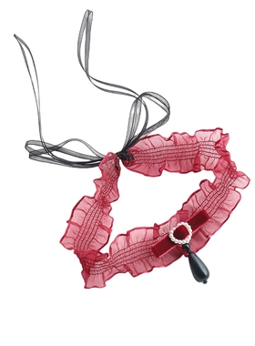 弹力花边项圈系带款式性感辣妹