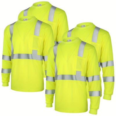 W 50921L Reflective Construction Work T-Shirt 反光工地T恤