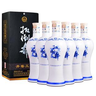 白酒38度整箱扳倒井青花瓷700ml*6瓶浓香型纯粮口粮酒送礼袋
