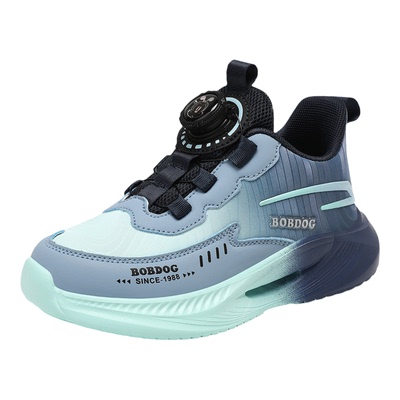 巴布豆男童皮面防水运动鞋