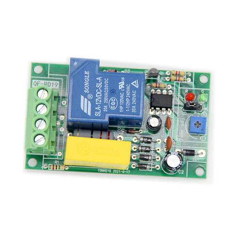 交流220V30A定时继电器模块不需触发跳线选择A延时断开 B后接通
