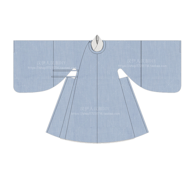 1：1实物纸样汉服02手工diy