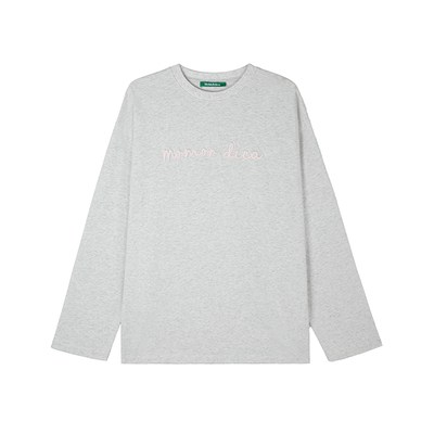 Momordica宽松绣花套头圆领T恤