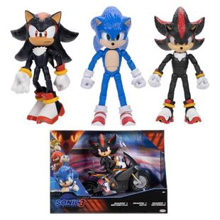 美国进口JAKKS Sonic Prime索尼克夏特公仔摆件影子 刺猬玩偶礼物