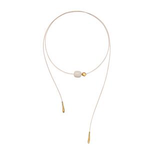 董洁推荐情绪吊坠项链女款高级感轻奢小众设计长款毛衣链秋季配饰