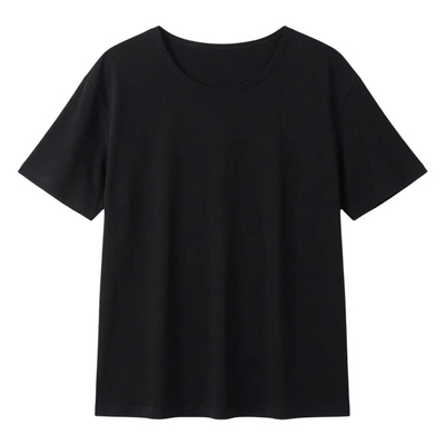 莫代尔短袖圆领宽松T恤女新款