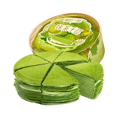 榴芒一刻千层蛋糕抹茶味生日蛋糕