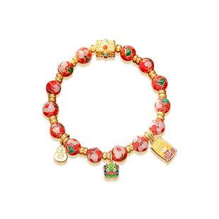 北京雍景泰蓝手链十二生肖古法香灰法物流通处手串正品本命年礼物