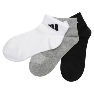 阿迪达斯短袜男袜女袜秋季新款透气训练袜跑步休闲袜三双装JC9268