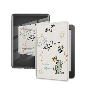 适用Kindlekpw6磁吸拆分12代kobo简约恐龙658旋转电子书保护套潮