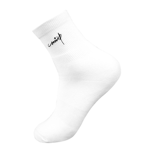的幸杨晨大神新款运动袜子白色吸汗透气加厚毛巾底袜跑步训练防臭