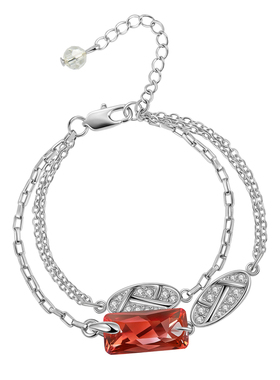 伊泰莲娜合金仿水晶女百搭手链