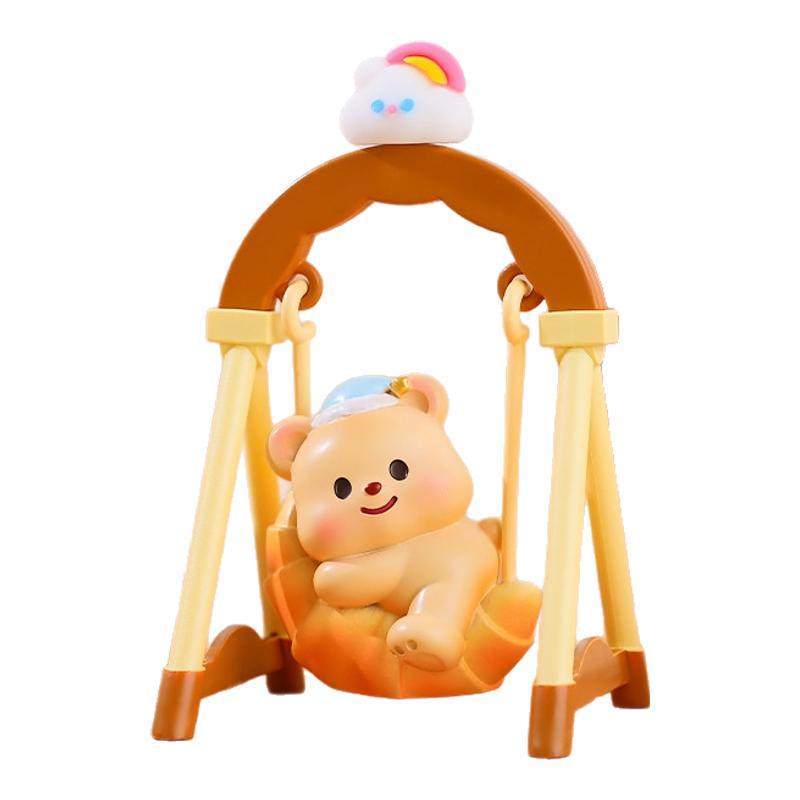 黄油小熊网红爆款盲盒2025新款黄油小熊荡秋千摇摇乐女孩可爱礼物