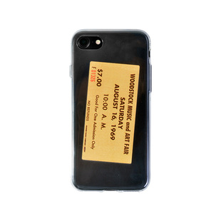 VAVENUE原创伍德斯托克门票iphone 17 16 15 14pro适用苹果13xsmaxr手机壳12美式复古高级小众透明文艺