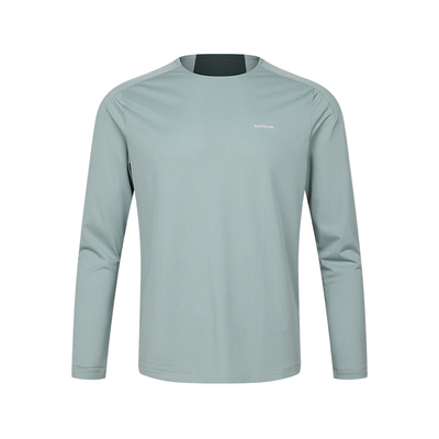 迪卡侬速干长袖T恤男透气运动