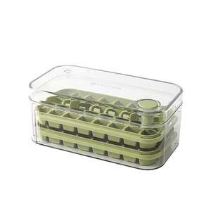 按压冰块模具冰格制冰盒带盖食品级冻冰块模型自制冰箱冻冰块神器