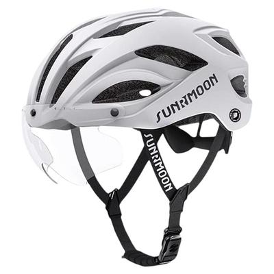 森瑞梦变色磁吸风镜骑行头盔