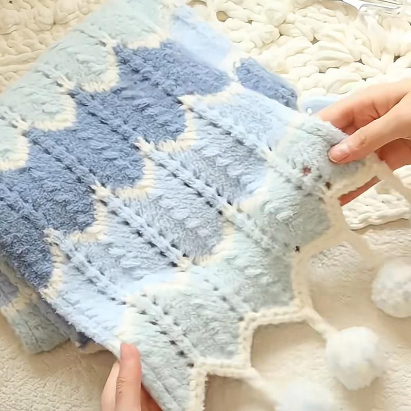 围巾毛线 线手工diy编织材料包送女生礼物手织棉绒线 线奶泡机时