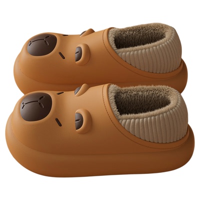 卡皮巴拉儿童棉拖鞋男童2025新款