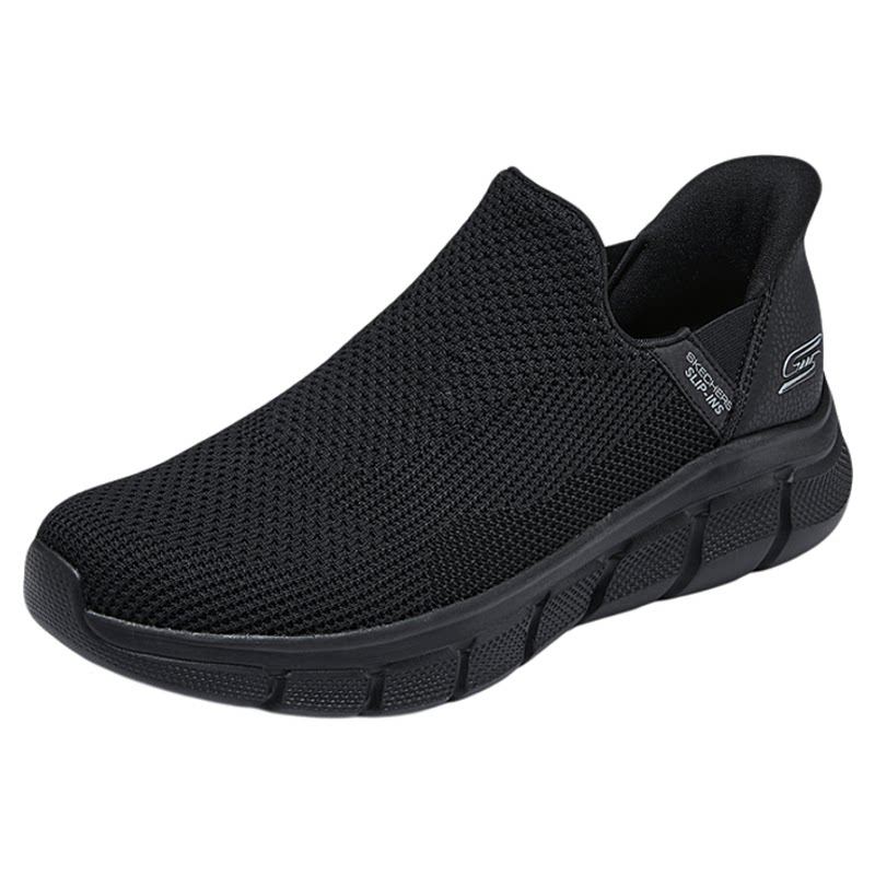 闪穿鞋Skechers斯凯奇slip ins春季新款男鞋网面透气一脚蹬健步鞋