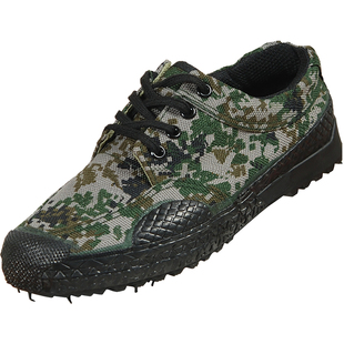 3520解放鞋男夏季迷彩鞋户外军训胶鞋工地耐磨劳保鞋工作鞋训练鞋