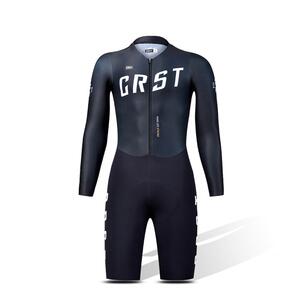 CRST秋季公路自行车竞赛训练骑行连体服透气吸湿排汗男长袖连体衣