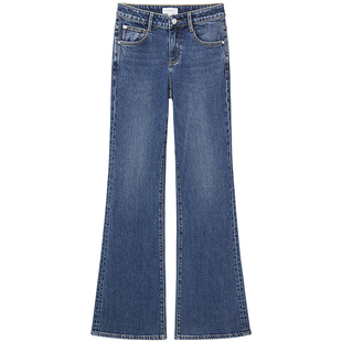 Miss Sixty2025秋季新款牛仔裤女复古修身显瘦微喇叭裤休闲通勤