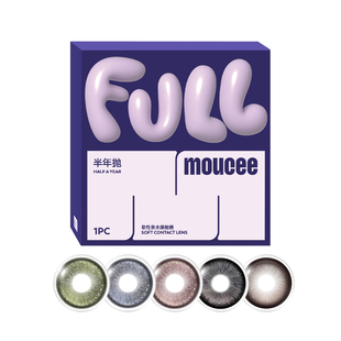 MOUCEE美瞳半年抛2片装14.5满着色大直径彩色隐形眼镜官方旗舰店