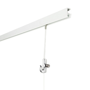 挂画器绳客厅三联画滑轨隐藏式挂画导轨画轨挂钩挂镜线白色迷你型