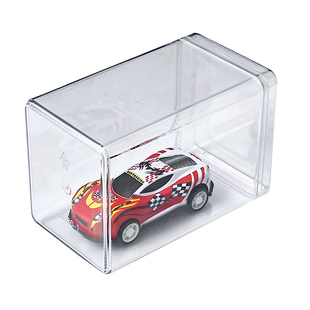 玩具车模型收纳盒桌面带盖1:64风火轮多美卡儿童小汽车分格展示架