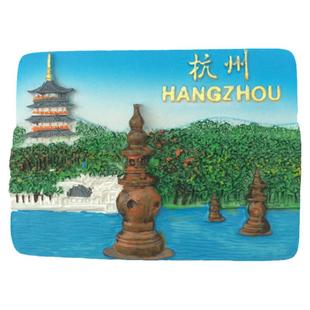 杭州苏州周庄乌镇无锡廋西湖千岛湖宁波扬州冰箱贴旅游纪念品磁贴
