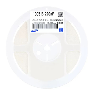 原装 0402贴片电容 16V 220NF ±10% X7R CL05B224KO5NNNC (50只)