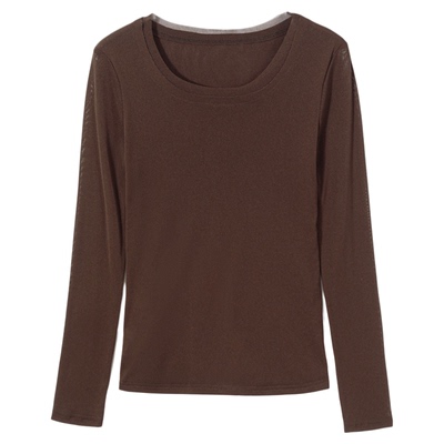 薄纱网纱别致打底衫长袖